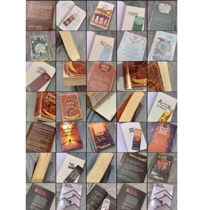 Preloved novel bekas, tere liye, campur, buku original