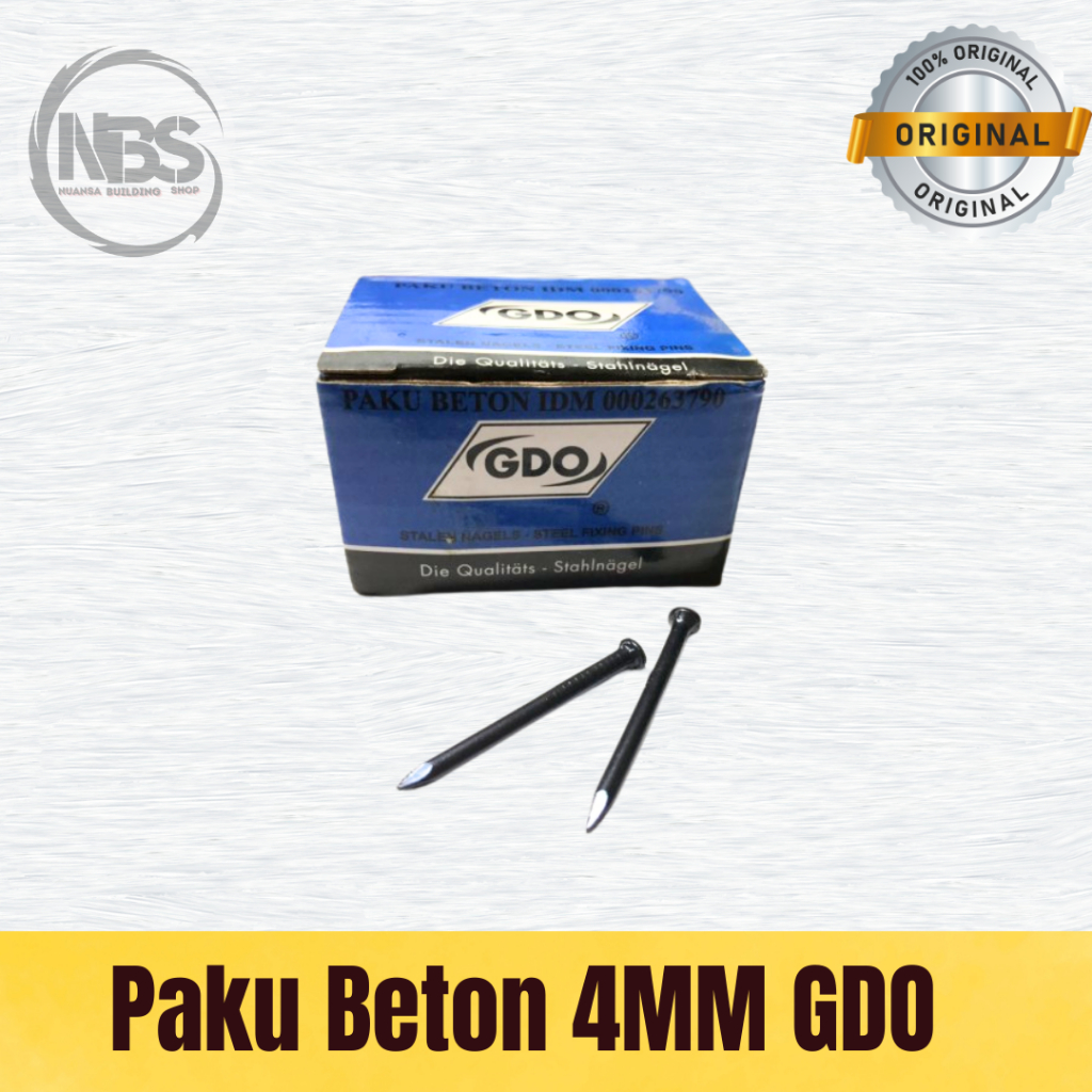 Paku Beton GDO 4mm | Harga Grosir | Paku Beton hitam  GDO 4mm Harga Grosir