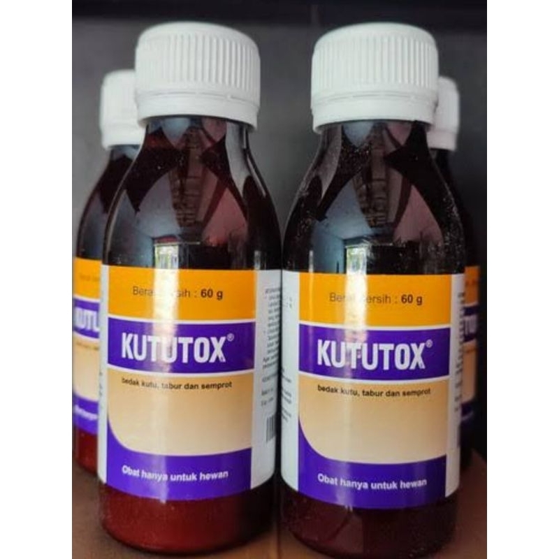 KUTUTOX OBAT KUTU GATAL GUREM SEMUT (untuk hewan ayam kucing sapi kambing burung kelinci dll)