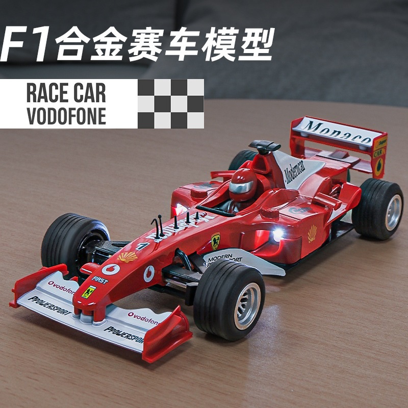 Mobil F1 Formula 1  skala 1:32 alloy sound and light pull back children's