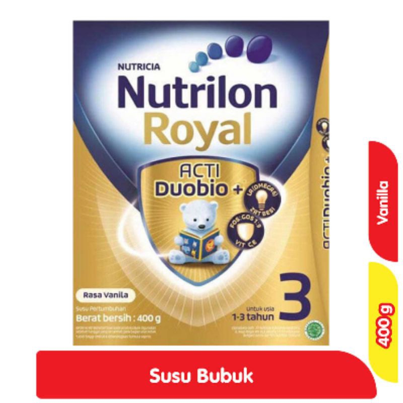 

Nutrilon Royal 3 Susu Bubuk Pertumbuhan Anak Vanila 400 g