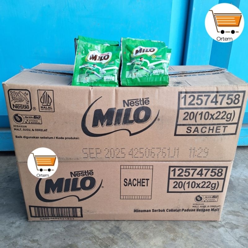 

MILO SACHET ACTIV-GO SUSU COKLAT ADA BONUSNYA | 1 DUS | 22 GRAM | NESTLE