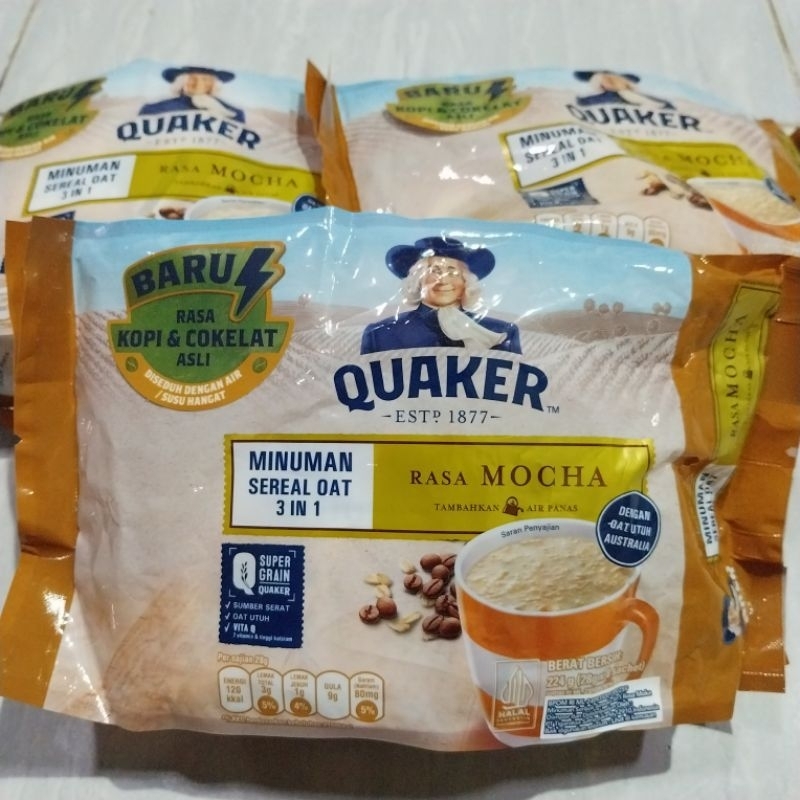 

(dix collection) Quaker Oat 3 In 1 Minuman Sereal 8x28gr Bags