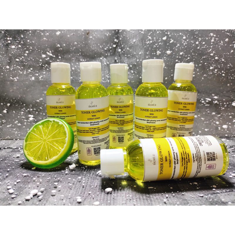 TONER GLOWING || TONER PELICIN Extract LEMON STRONG + EXTRACT NIACINAMIDE || TONER GLOWING LEMON