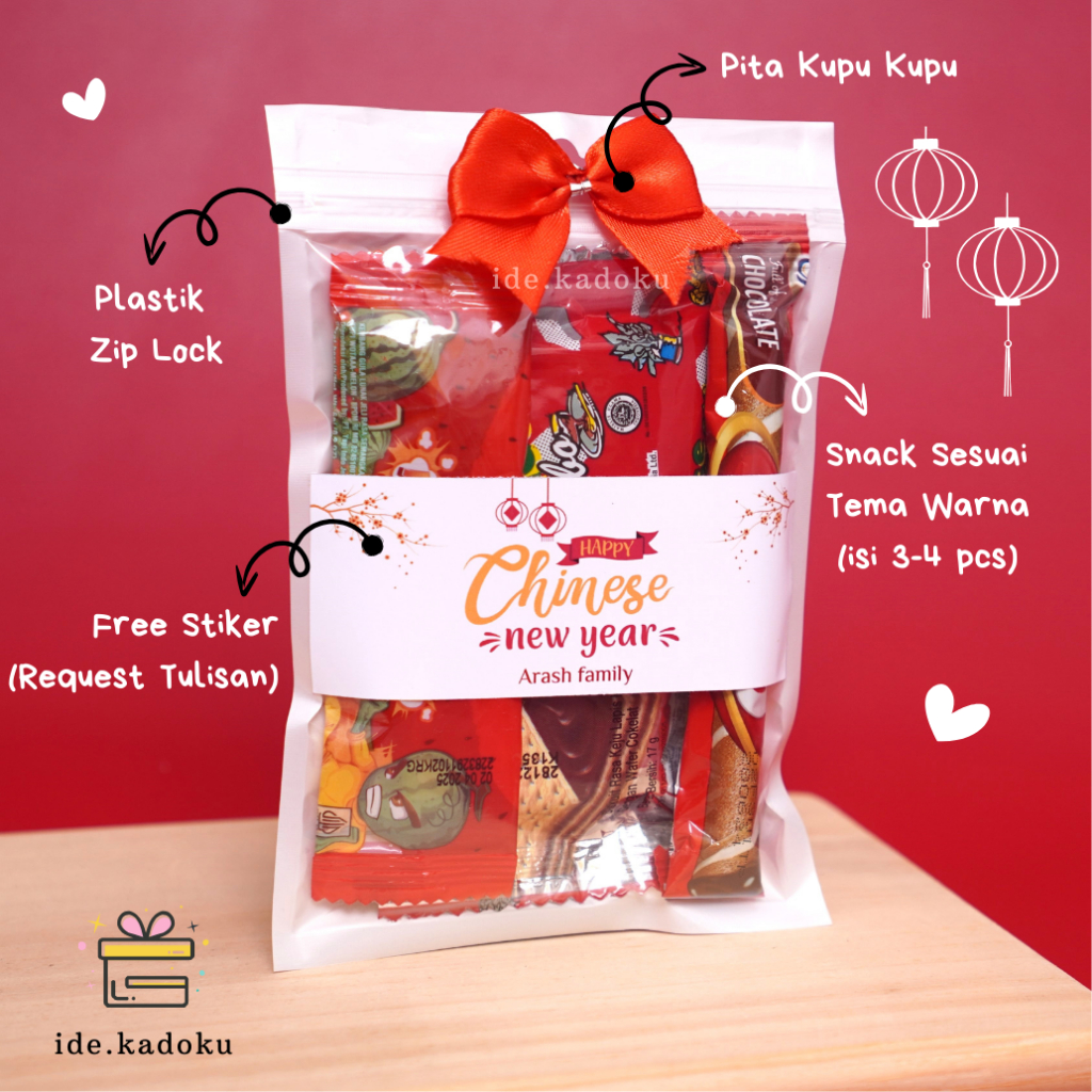 

Mini Gift Snack Tema Merah / Mini Hampers / Mini Gift Ulang Tahun