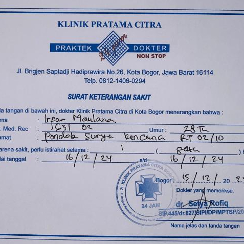 

Desain Custom SKD Keterangan Cuti / Kuliah / Izin / Sakit / Kerja / Pdf / Foto / Fisik / 2025