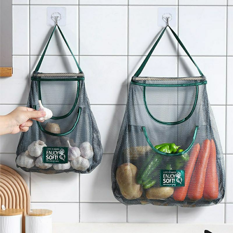 Tas Jaring Keranjang Gantung Tempat Bawang Sayur Buah