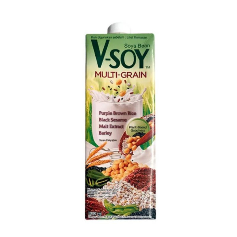 

V-SOY Soya Bean Milk Multi Grain Kotak 1000 ml
