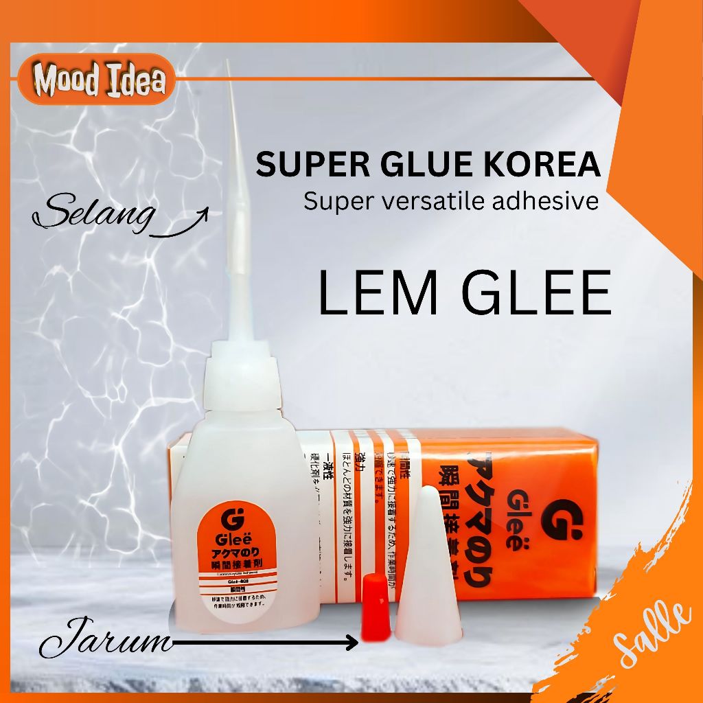 

Lem Glue Korea 10 PC/25 PC/50 PC/ Perekat Super Rekat / Lem Power Lem Korea G Original Asli