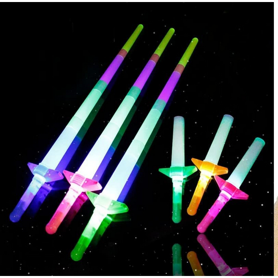 [ABCKIDS] Pedang naruto bisa jadi panjang Star Wars lightsaber pedang pedangan lampu Led nyala pedan