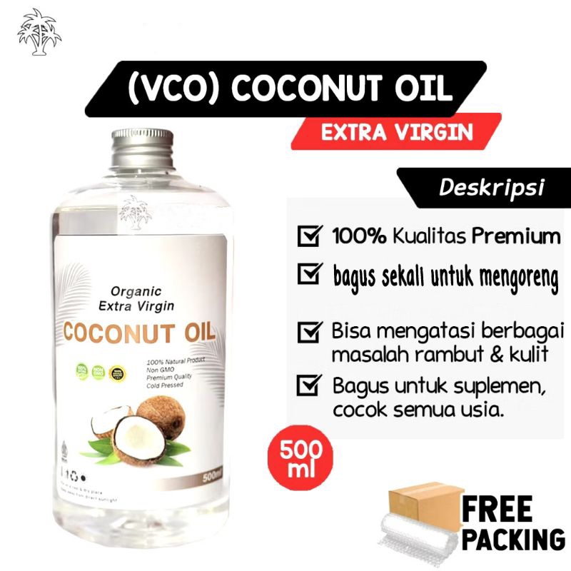 

EVCO Extra Virgin Coconut Oil 500ml MinyakKelapa Murni Asli VCO Perasan Pertama Kualitas Terbaik