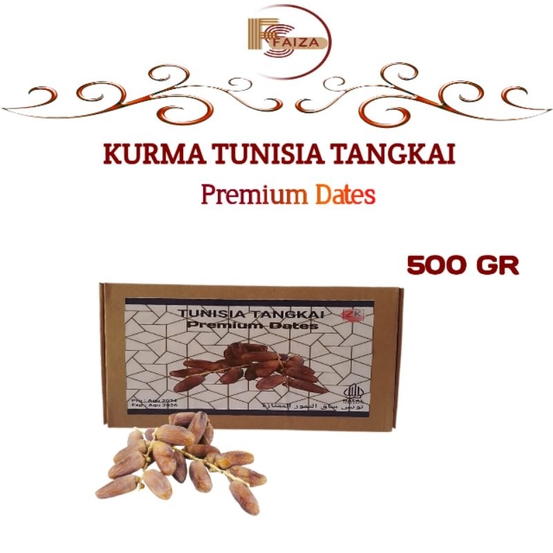 

Kurma Tunisia Tangkai 500 gr Premium Dates