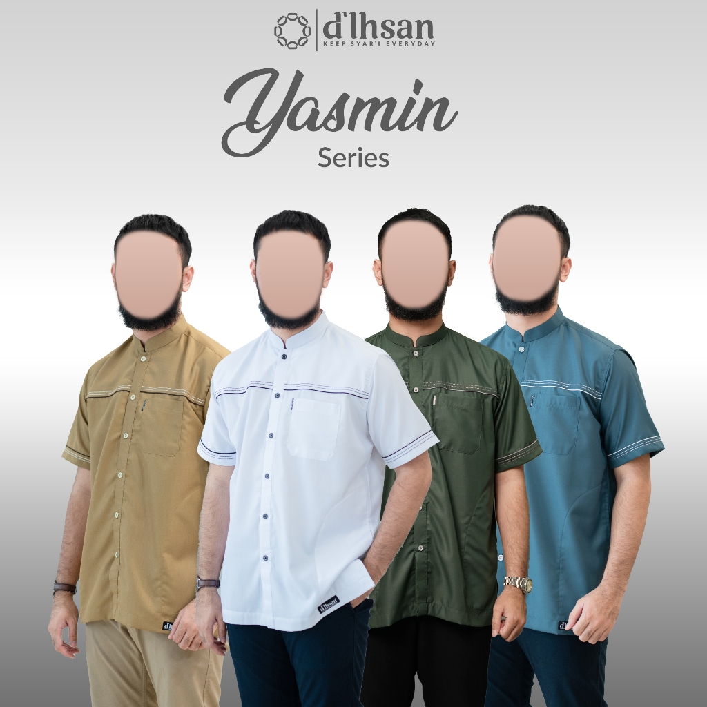 Koko Yasmin Series d'Ihsan - Baju Koko Kerah Shanghai Lengan Pendek