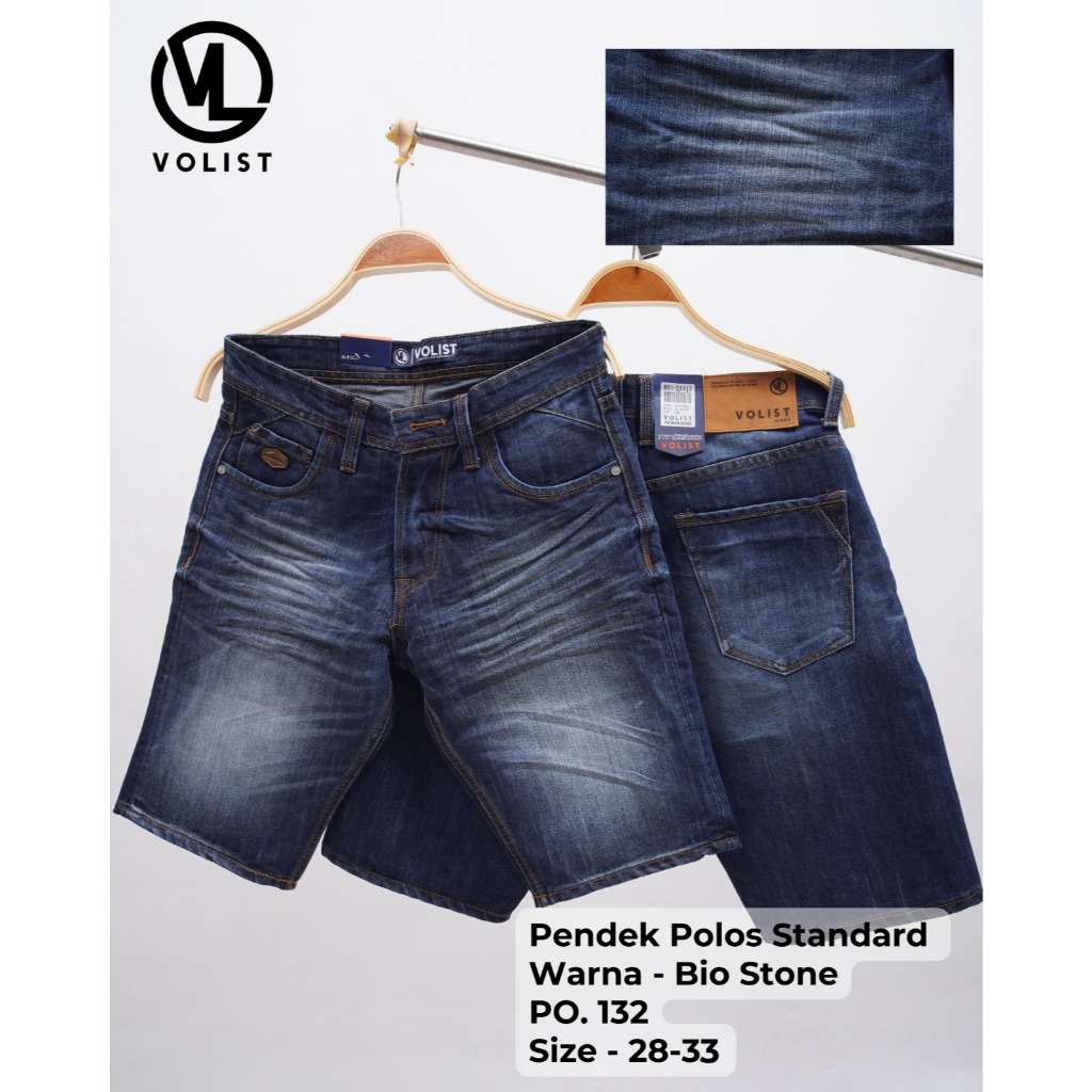 Volist denim celana pendek pria Jeans original distro terbaru