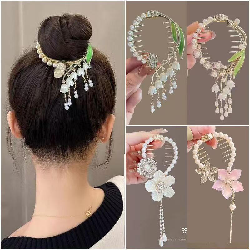 Ohellow.Studio SAVARY Hairpin Jepit Rambut Wanita Korea Aksen Bunga Simple Aesthetic [J5-2]