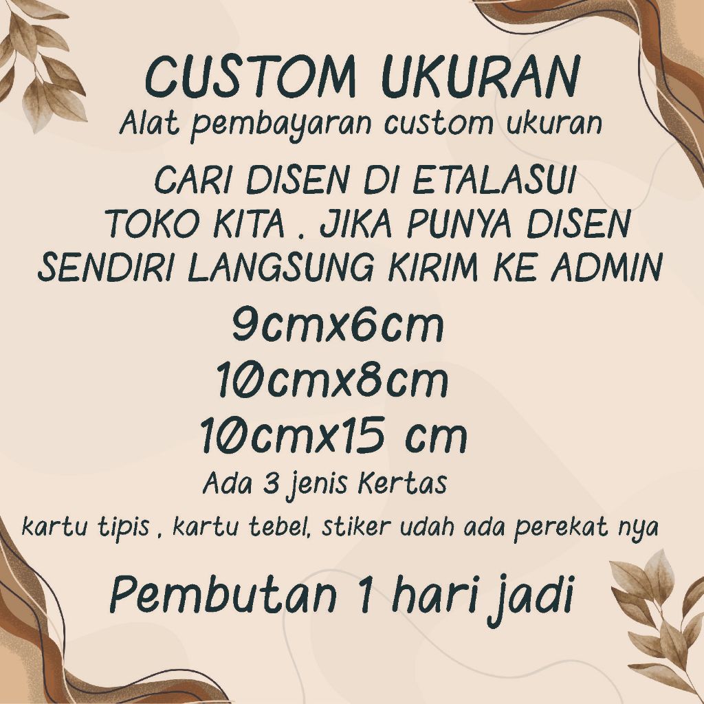 STIKER DAN KARTU TASYAKURAN AQIQAH DAN KELAHIRAN CUSTOM UKURAN