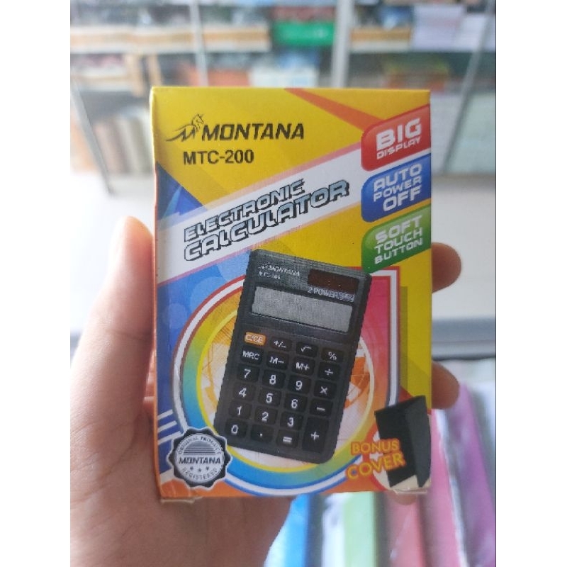 

Kalkulator / Calculator Montana MTC-200 Elektronik untuk Anak Sekolah