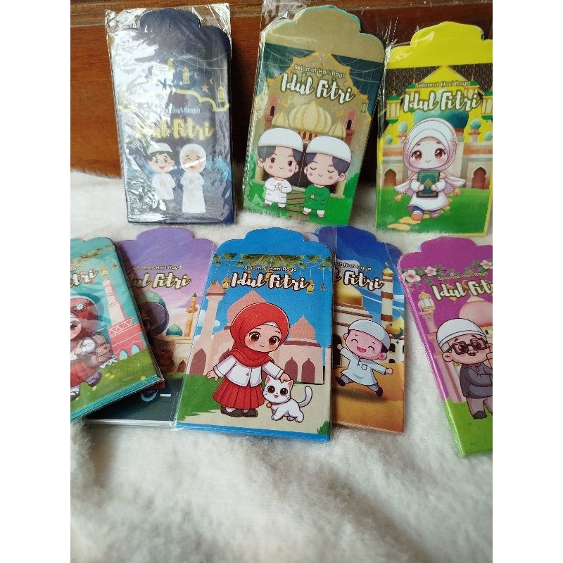 

amplop lebaran lucu 2025 gambar islami 20 pcs motif random