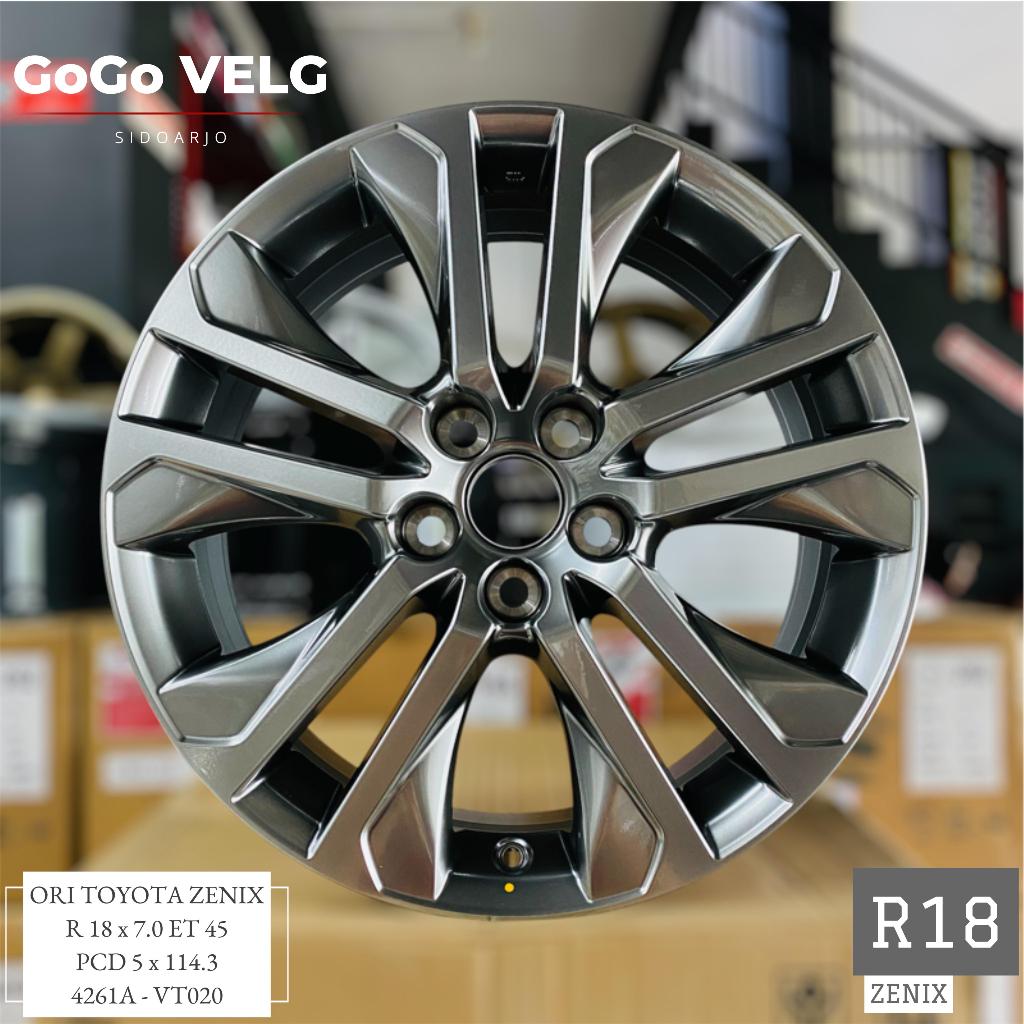 Velg Mobil Zenix ORIGINAL TAM tipe Q modellista Ring 18 BARU R18 (ada logo Toyota dibelakang Velg)
