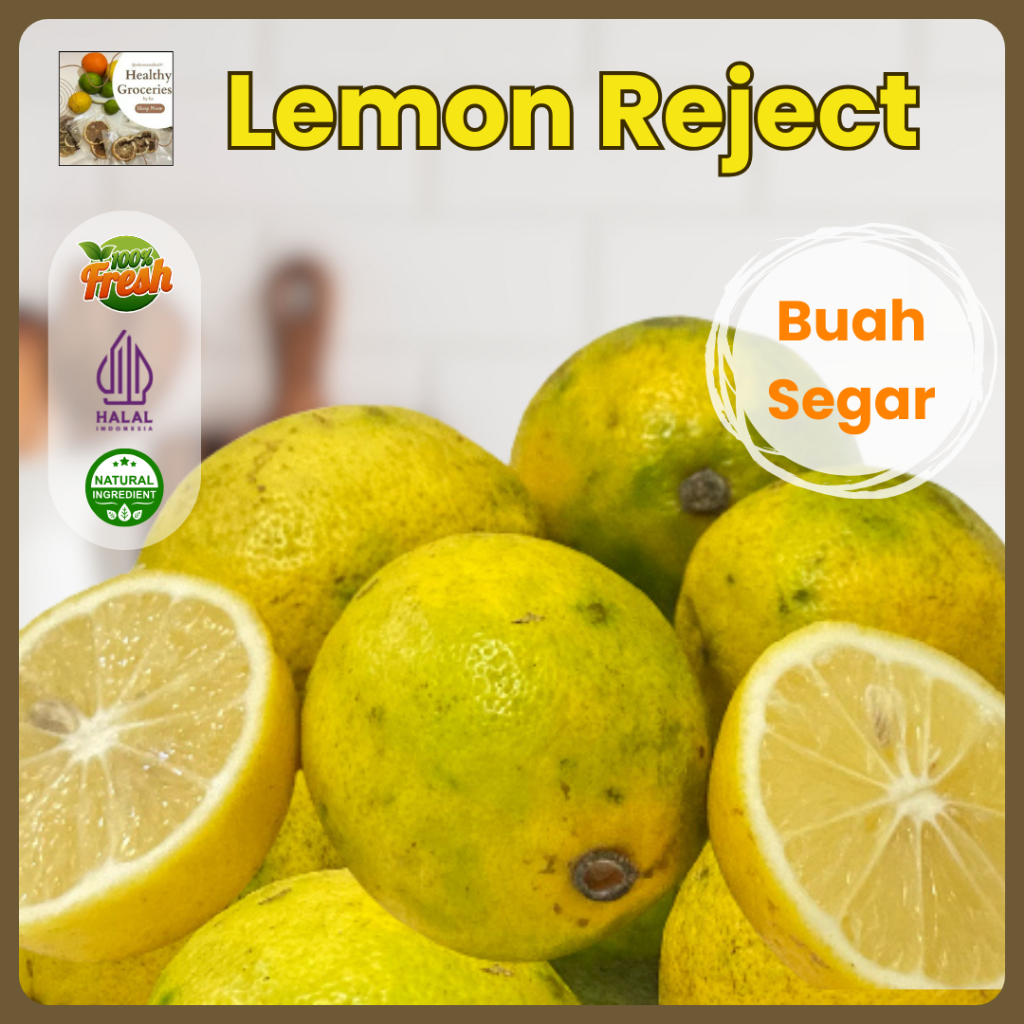 

Lemon Reject (500 Gram, 1 Kg) Kulit Tidak Mulus / Diet / Detoks
