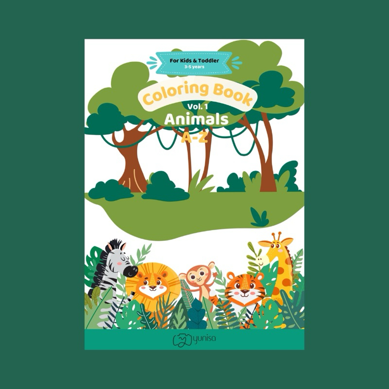 Coloring Book vol.1 for kids and toodler - Digital Version