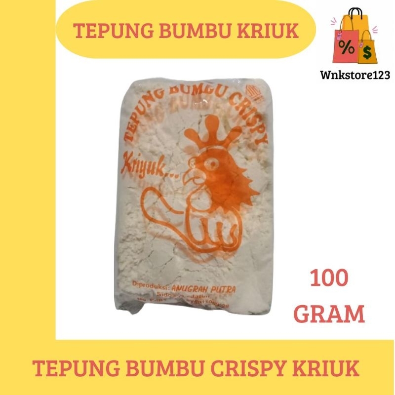 

Kriyuk tepung bumbu crispy serbaguna 100gr exp. 05/2026