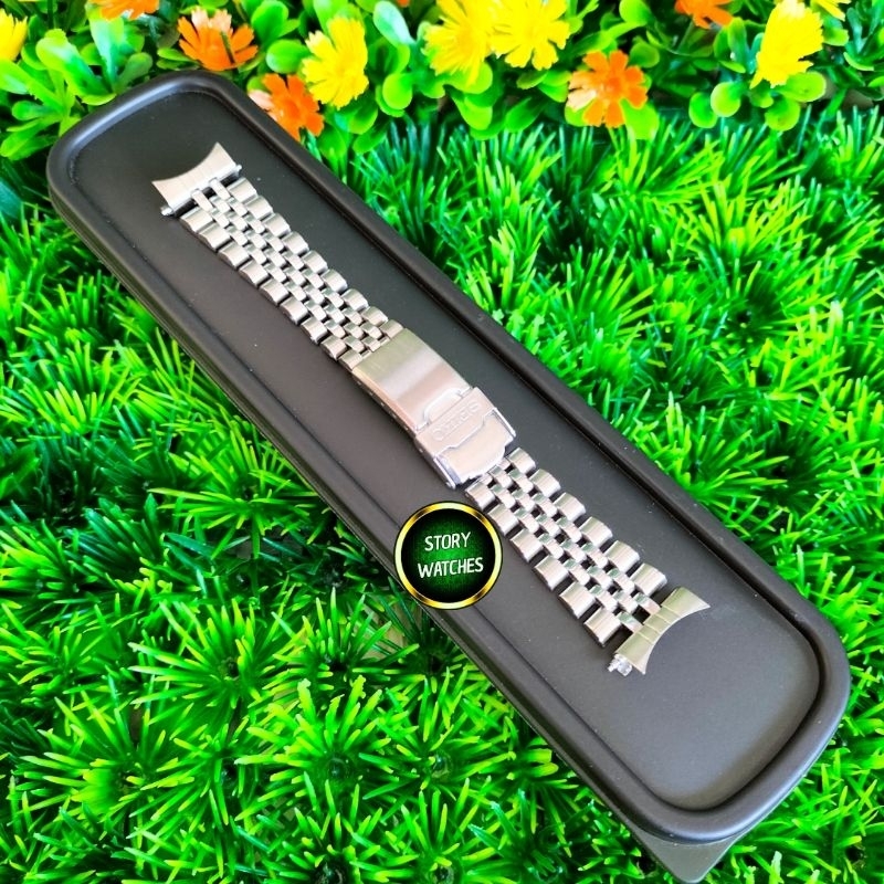 Rantai Bracelet Rubber Strap SEIKO Jubilee SKX013 SKX015 SKX017 Original 100% All Stainless Steel So