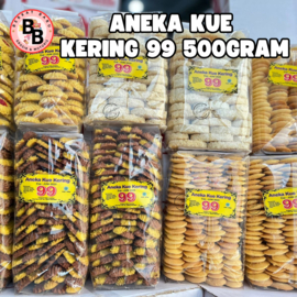 

[BB SNACK] ANEKA KUE KERING 99 500gram