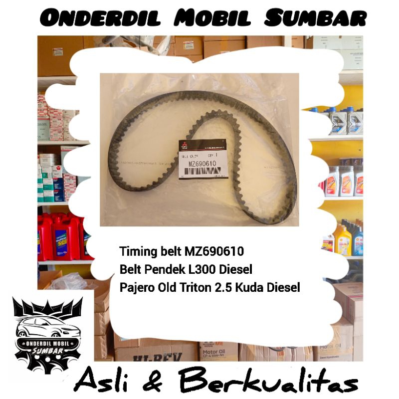 Suku Cadang Timing Belt Pendek L300 Diesel Kuda Diesel Pajero Old Triton 2.5 MZ690610