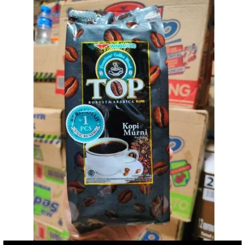 

Top Kopi Murni Bubuk 150gr tanpa gelas