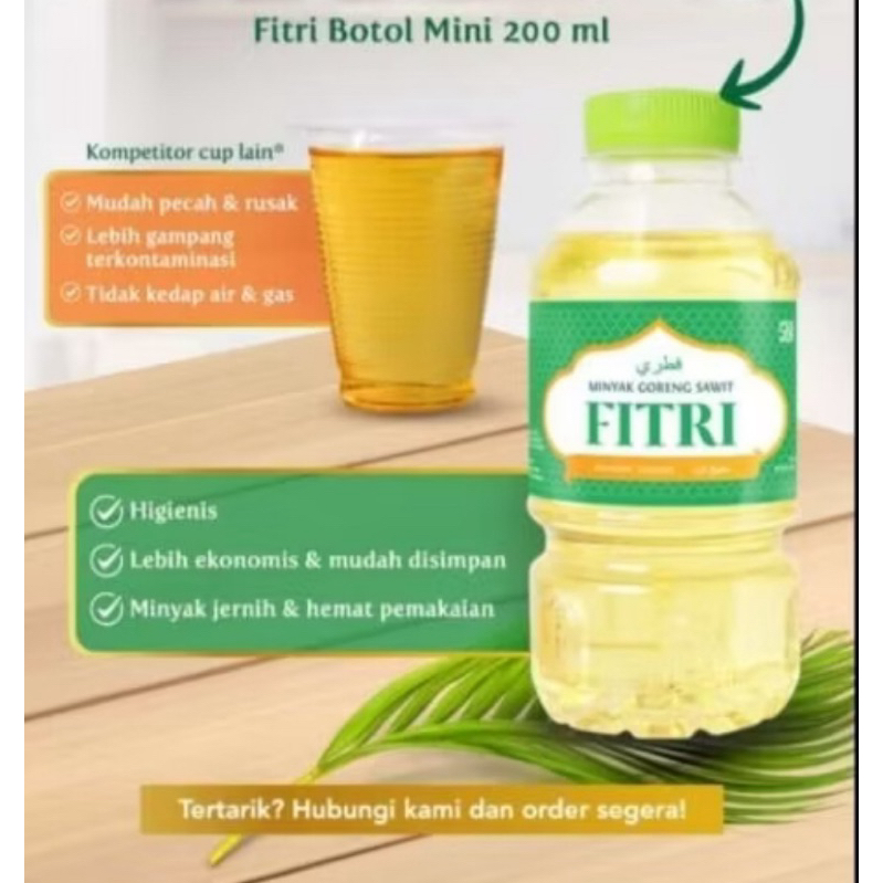 

Paketan 10 Botol Minyak Fitri botol 200 ml