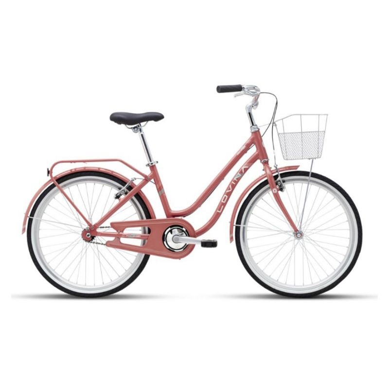 (Khusus Pengiriman Instant) Sepeda Mini Keranjang CTB Polygon Lovina 24 Inch Sepeda Perempuan Keranj