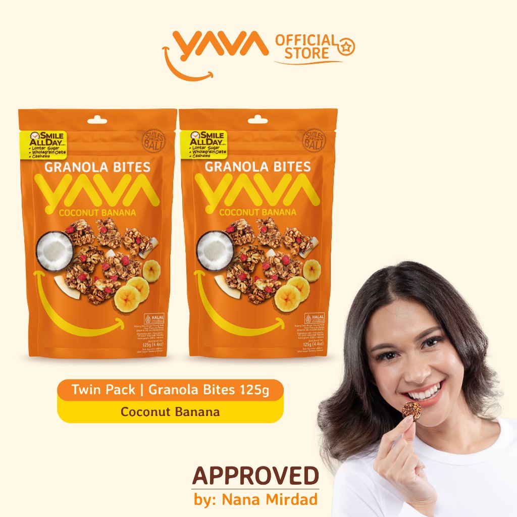 

YAVA Twin Pack Granola Bites Coconut Banana (2 x 125g)