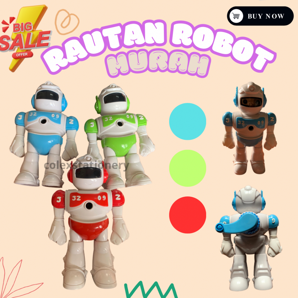 

Rautan Pensil Putar / Rautan Robot Murah Anak Lucu / Rautan Pensil Putar Warna Biru Merah dan Hijau (1 Pcs)