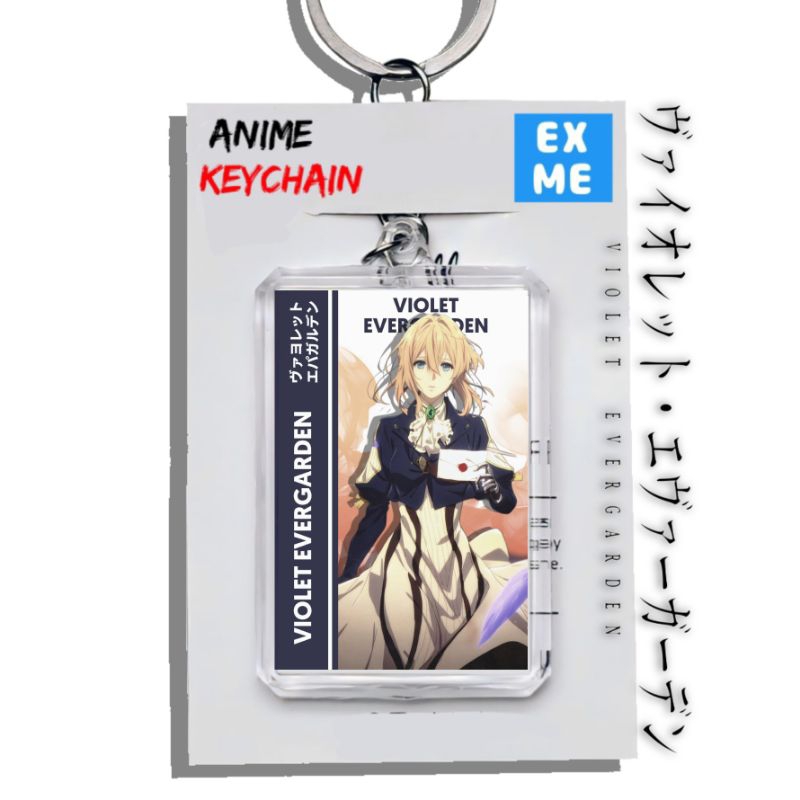 Gantungan Kunci Violet Evergarden - Keychain Violet Evergarden - Ganci Anime - Gantungan Kunci Viole