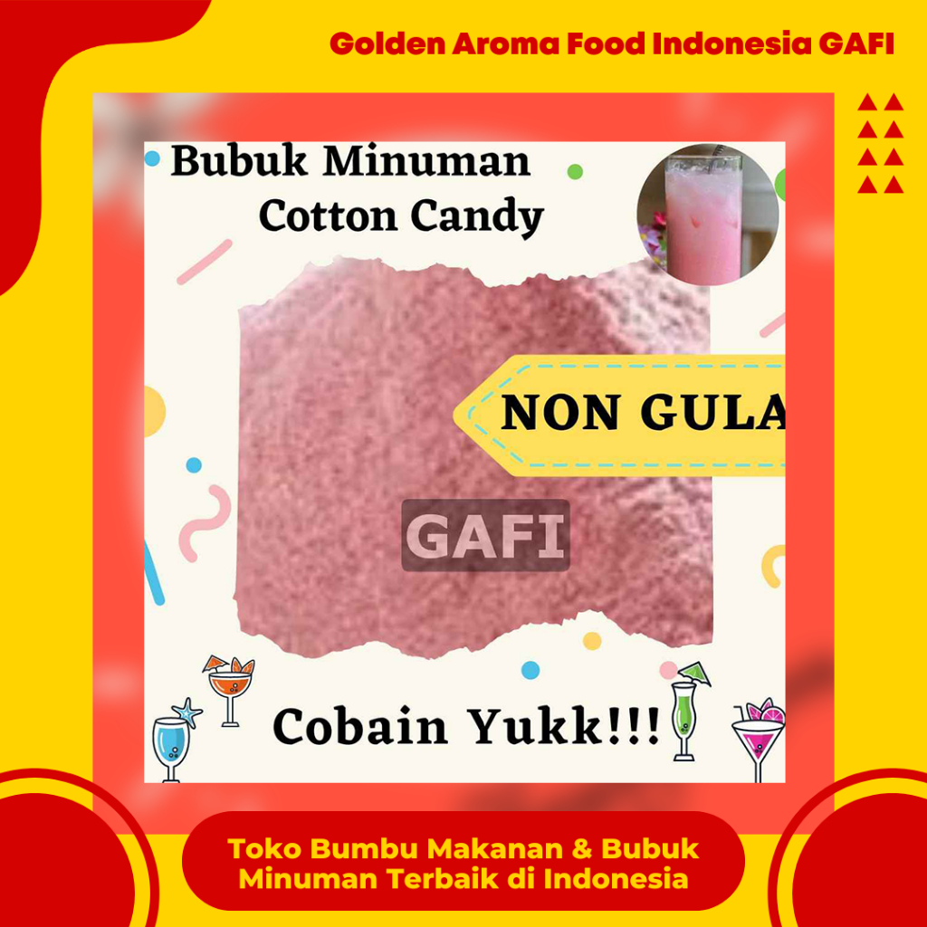 

Bubuk Minuman Rasa COTTON CANDY NON GULA Premium Ukuran 1 kg Best Seller Murah Meriah Bandung Enak Mantap Untuk Minuman Boba Campuran Makanan Minuman Halal