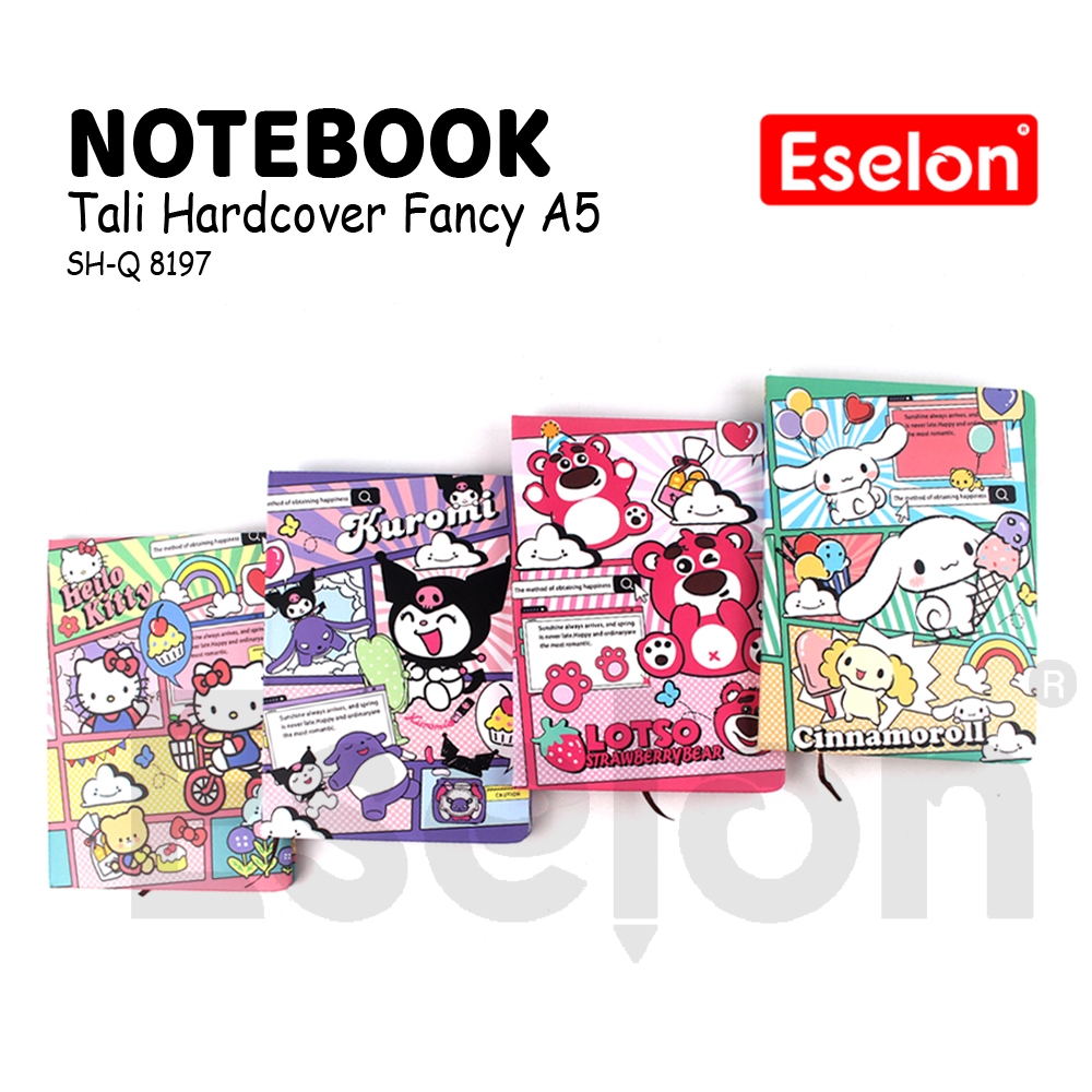 

Notebook Hard Cover A5 Tali/ Diary Tali A5 Fancy 96 Lembar