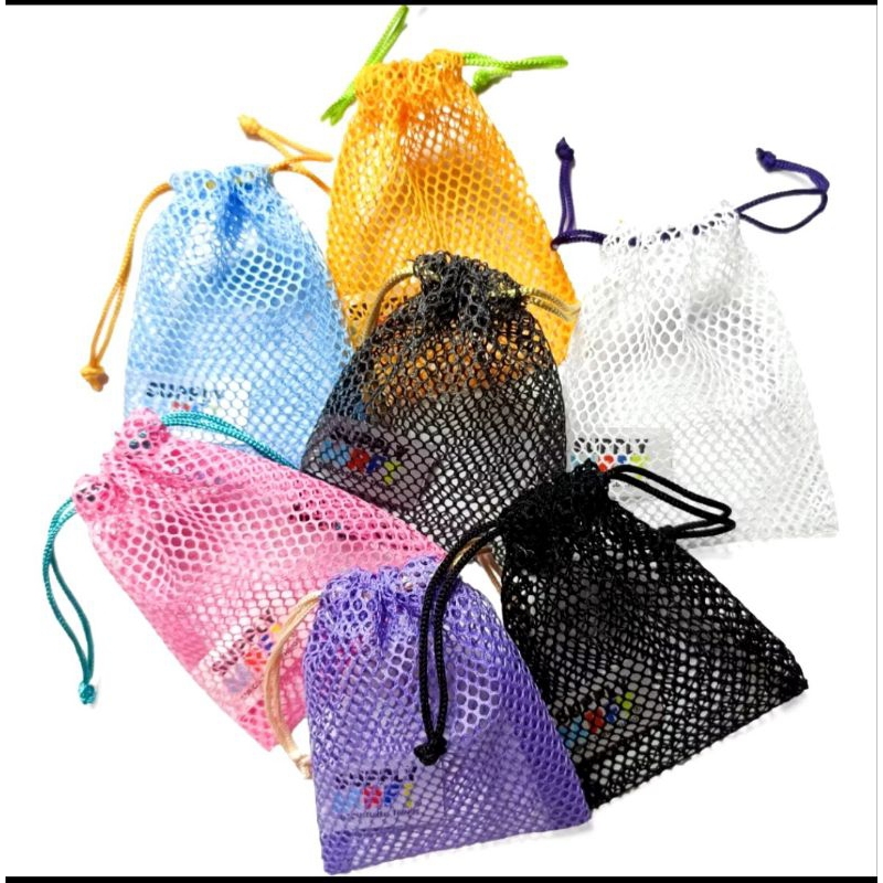 Pouch serut jaring,pouchserbaguna,puchkoin,pouchkosmetik