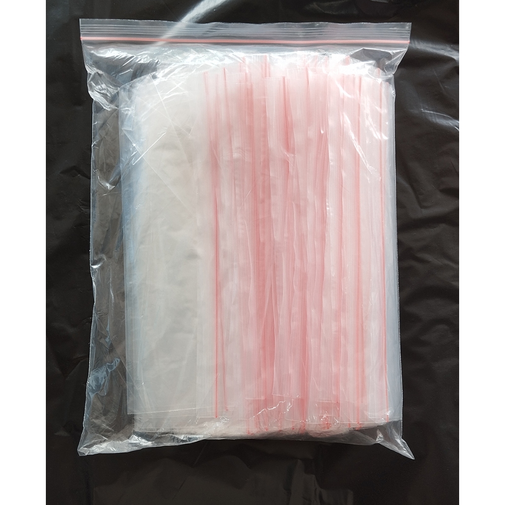 Kantong Plastik KLIP Ukuran 35X25 / 35 X 25 cm Bening TIPIS 4 mikron (+/- 100 Pcs)