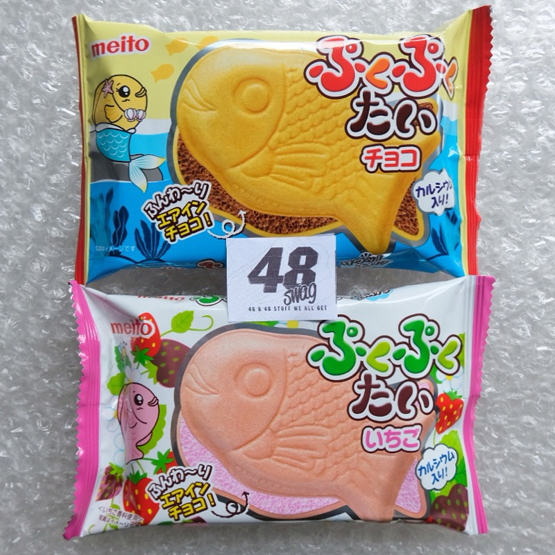 

Meito Puku Puku Tai Wafer Chocolate & Strawberry