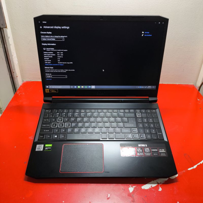 Acer Nitro 5 AN515-55 Second 10th Generation i7-10750h 8GB 512GB GTX1650Ti