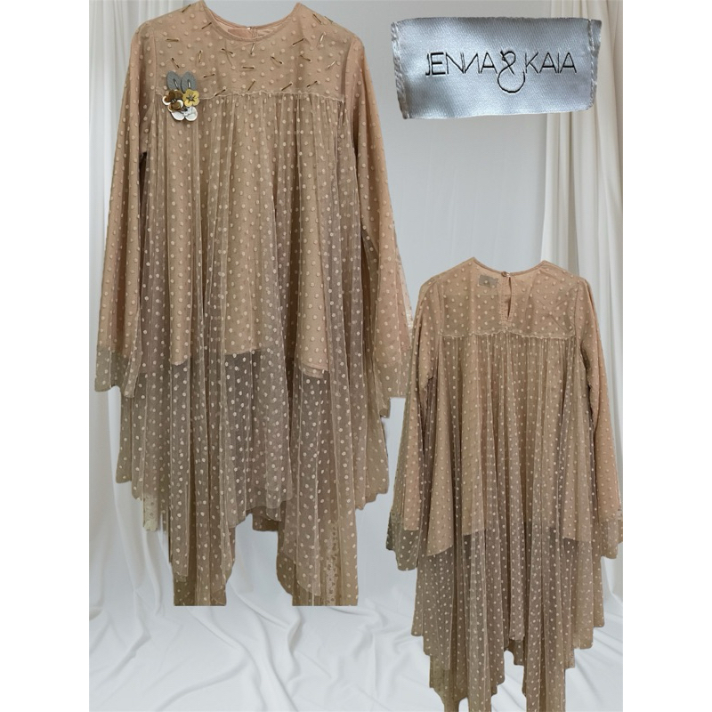 preloved tunik jenna kaia polkadot