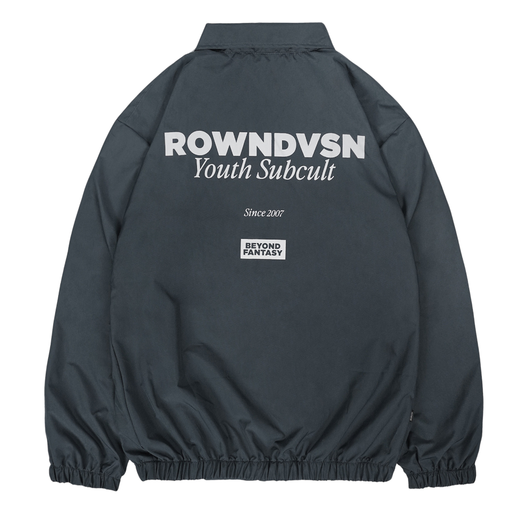 Rown Division Official Tracksuit Jacket - Rowndvsn Jaket Paranoida Grey