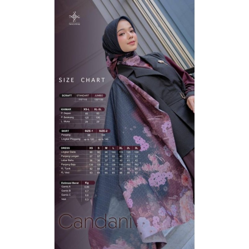 Nararya Dress Candani Rainbow Series Xs-3xl [Close❌] Gamis Premium 3 Style 5 Warna /Terbatas