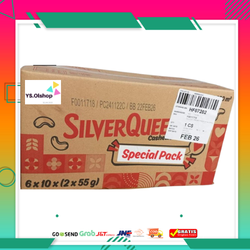 

New EDITION 2025 | 1 DUS SILVERQUEEN 55 GR isi 2 Pcs x 60 Pack (120 PCS) SPECIAL CASHEW ALMOND MURAH