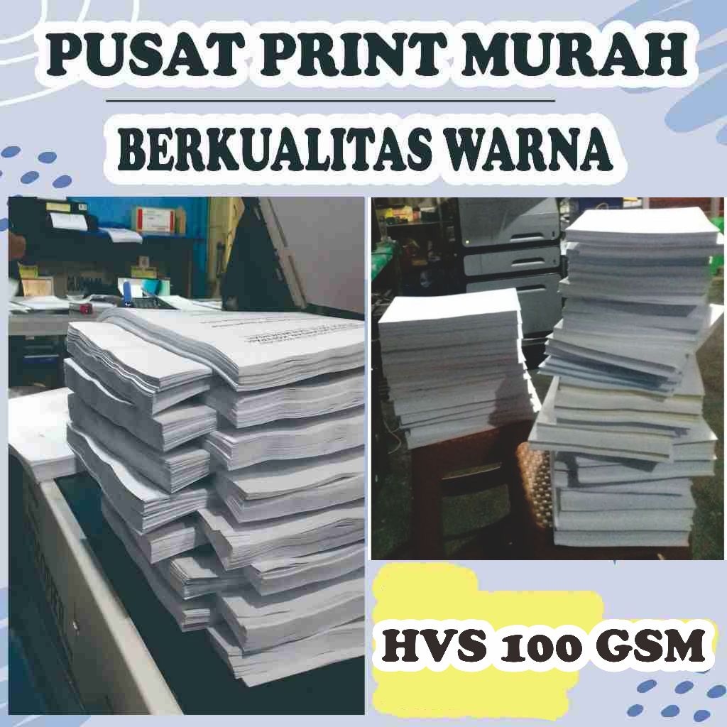 

CETAK PRINT ONLINE HVS 100 GSM | SKRIPSI SOAL PPT PDF WORD KULIAH, WORKSHEET HITAM PUTIH,WARNA HARGA SAMA
