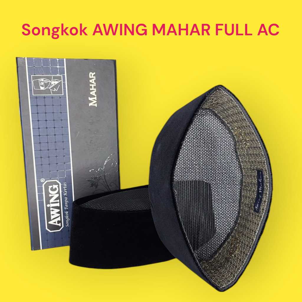 AWING Songkok Awing Mahar Full AC / Peci Awing Mahar Super Premium