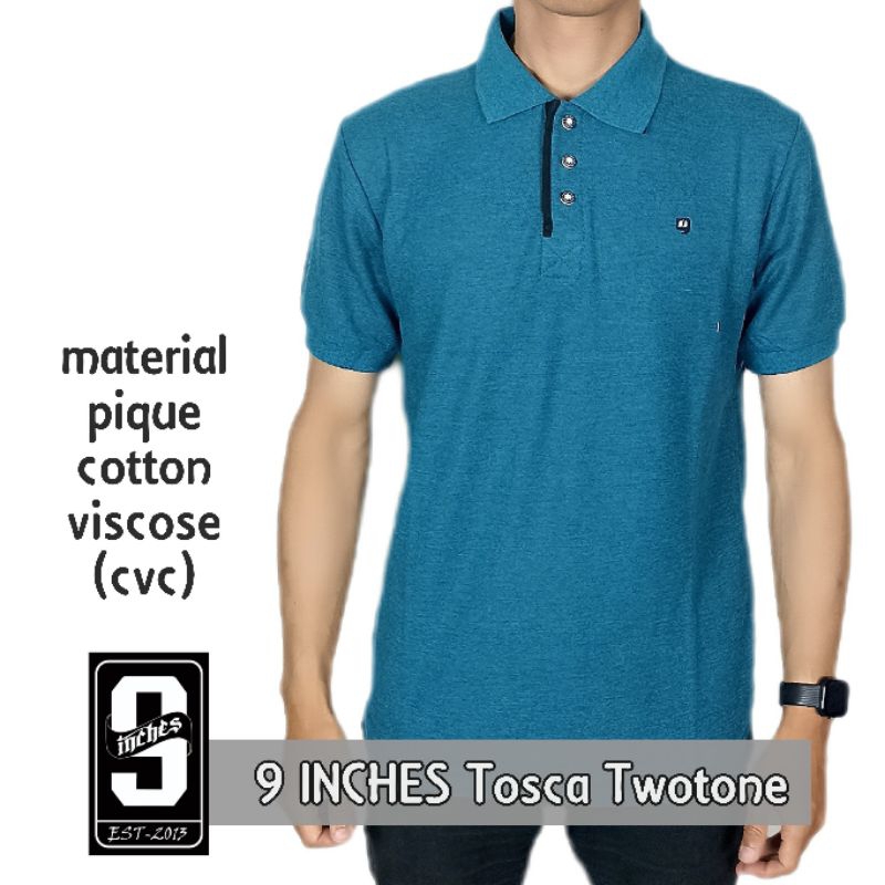 JnS - Baju Kaos Kerah Polo Shirt Distro PREMIUM Original 9 Nine inches Cotton Pria Berkerah Casual