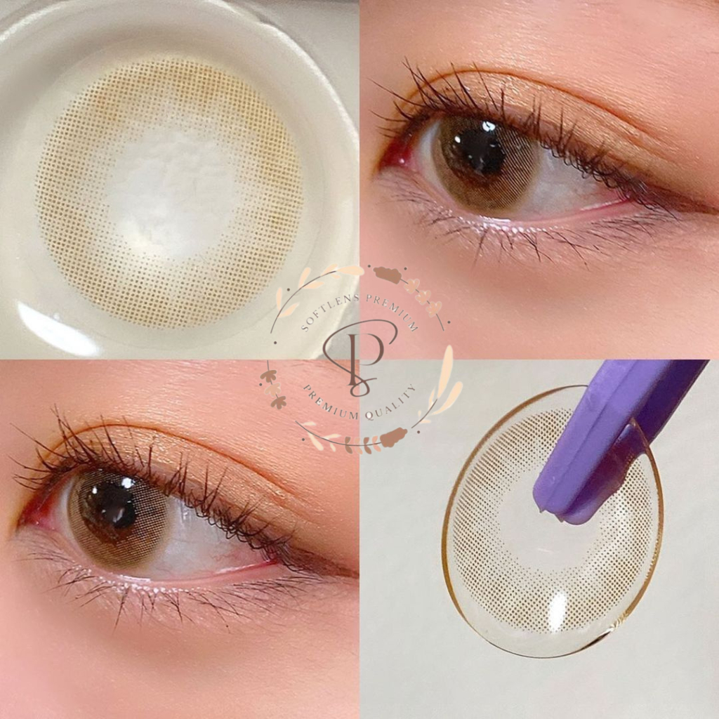 Softlens Brown Tanpa Ring Diameter 14,5 mm | Soflens Coklat Untuk Wedding | Soflense Brown Terang |S