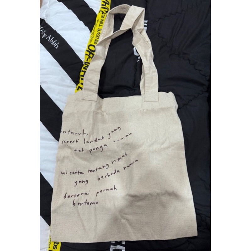 nadin amizah official merch tote bag